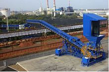 Belt conveyor horizontalunloadingweighing