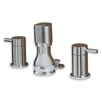 Double-handle bidet mixer tap SERINcountertopstainless steelbathroom