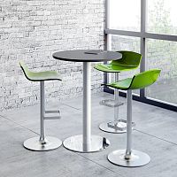 Contemporary high bar table PS80chromed metalpowder-coated steelmelamine