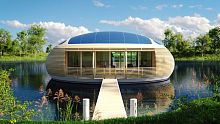 Prefab house WATERNEST 100floatingeco-friendlycontemporary