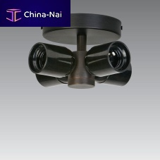 Contemporary ceiling light KENTIKA SHORTroundbronzeLED