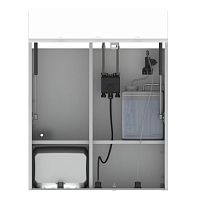 Bathroom cabinet with soap dispenser SWAR 700with integrated hand dryercontemporarycommercial