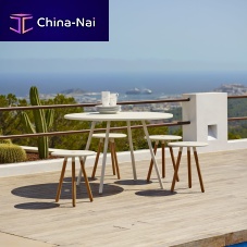Contemporary dining table AREA : 11010teakaluminumfabric