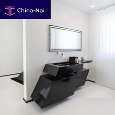 Wall-hung washbasin cabinet granitecontemporarywith integrated cupboards