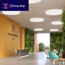 Contemporary ceiling light IZAR R MAXroundpainted steelacrylic glass