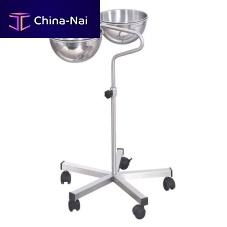 Double bin surgical basin stand BS01trolley-mountedstainless steel
