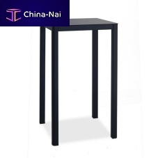 Contemporary high bar table LA tableHPLpainted metal basesquare