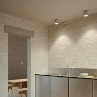 Contemporary ceiling light w222 Focalroundaluminumpolycarbonate
