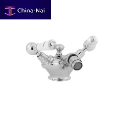 Double-handle bidet mixer tap 8340/8341 SERIEScountertopchromed metalbathroom