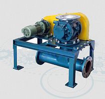 Pneumatic conveying rotary valve ZR for foodpowderround-flange