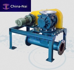 Pneumatic conveying rotary valve ZR for foodpowderround-flange