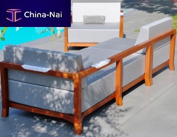 Contemporary daybed FJORDfabricpolyesterwooden