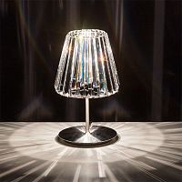 Table lamp Glitters brushed stainless steelglasscontemporary
