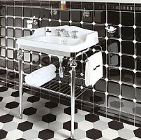 Polished brass washbasin stand MENERVA