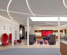 Surface mounted lighting profile Liquid Line A3ceilingLEDthermo-lacquered aluminum