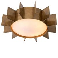 Contemporary ceiling light MARIOglassbrassLED
