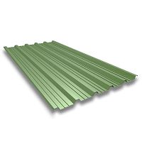 Ribbed metal sheet steelcoloredgalvanized