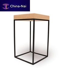 Contemporary pedestal LISBON steelcork