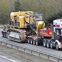 Flatbed semi-trailer CombiMAXmore than 6 axlestowedheavy-duty