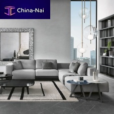 Modular sofa carraracontemporaryfabricleather