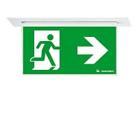 Ceiling emergency light ARTSIGN 75 PrectangularLEDPMMA