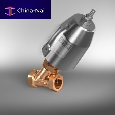 Piston valve 2/668pneumatically-operatedfor gasthreaded