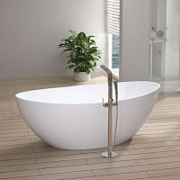 Oval bathtub EGGfree-standingstone resinwhite