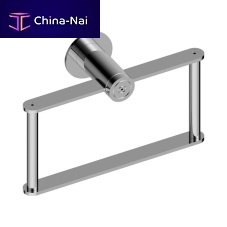Towel ring ZOOM.5wall-mountedchromed metalblack