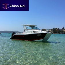 Catamaran cabin cruiser CROSSFIRE 618GToutboardtwin-engineopen