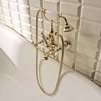 Double-handle shower mixer tap AN116OLfor bathtubwall-mountedmetal