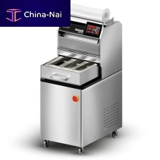 Semi-automatic tray sealer MIZARwith touchscreenon casters