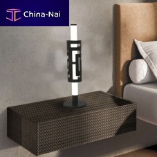 Bedside table lamp KIRA metalblown glasscontemporary