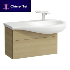 Wall-hung washbasin cabinet H430411097woodencontemporarywithout door