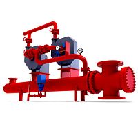 Steam condenser shell and tubesteelprocess