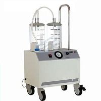 Electric surgical suction pump for liposuctionon casters