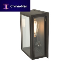 Contemporary wall light BOXoutdoorglassbrass