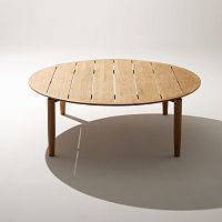 Contemporary dining table LEVANTE 018teakteak baseround