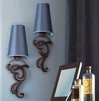 Contemporary wall light PIGALLE indoorironfabric