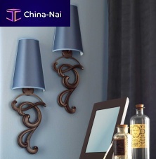 Contemporary wall light PIGALLE indoorironfabric