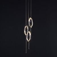 Crystal chandelier IL PEZZO 12contemporarybrass3 light