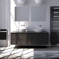 Wall-hung washbasin cabinet GESTALT INCAVOwoodencontemporarywith drawers