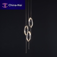 Crystal chandelier IL PEZZO 12contemporarybrass3 light
