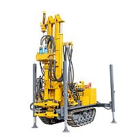 Water well drilling rig HQZ160Lrotaryhydraulicpneumatic