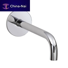 Chrome-plated brass bathtub spout IT 7561 CC ZZ HFwall-mounted