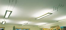 Fluorescent cable lighting LINE : 2.83linearmetalindoor