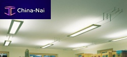Fluorescent cable lighting LINE : 2.83linearmetalindoor