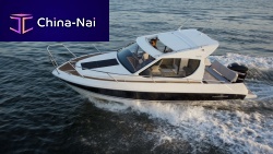 Outboard cabin cruiser 760 HTS hard-topwith enclosed cockpit8-person max.