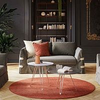 Contemporary sofa Botton Upfabricgrayblack