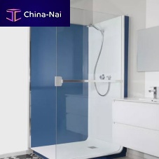 Walk-in shower glasswith hinged doorrectangular