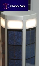Public space bollard light SKYLINEcontemporaryaluminumglass